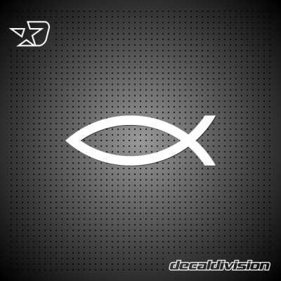 Jesus Fish Symbol Sticker